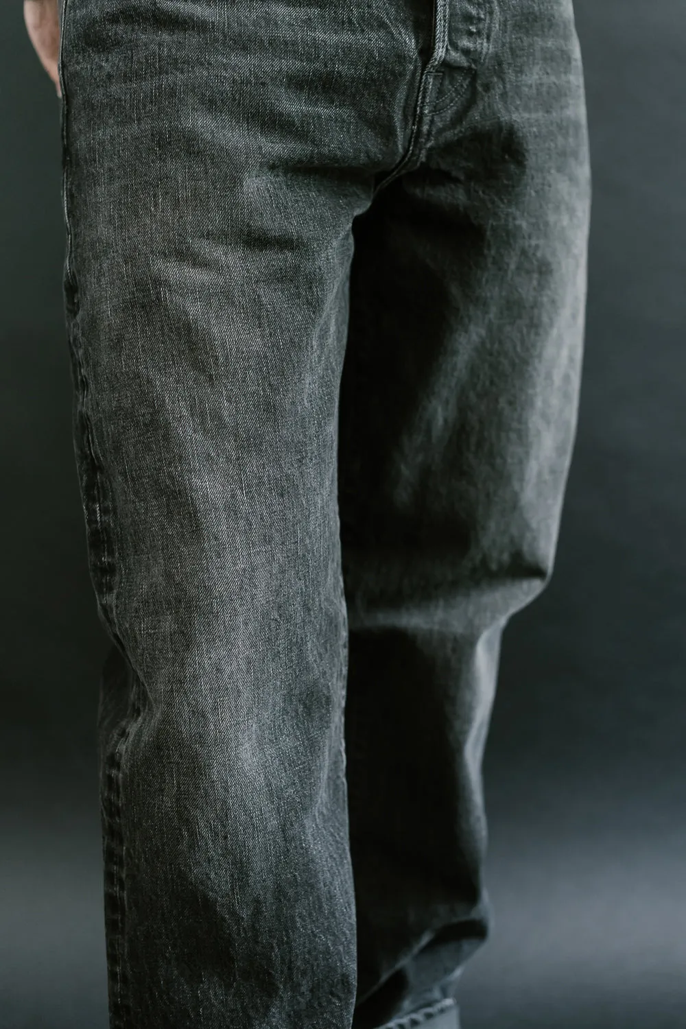 15oz - Washed Selvedge Strider Pant - Light Stealth