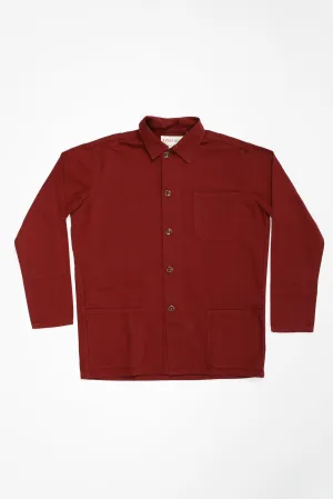 3001 Button Overshirt | Merlot