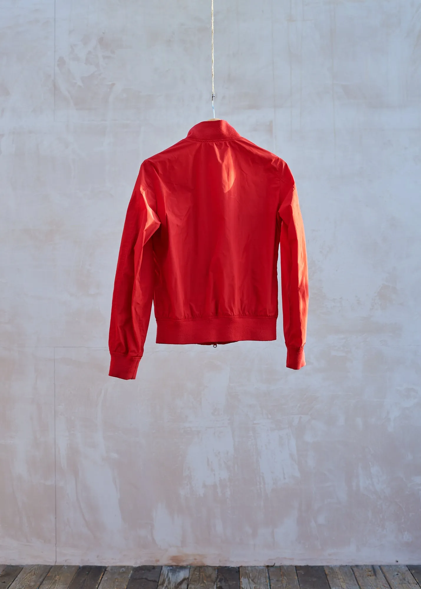 Aspesi Cherry Red Windbreaker Bomber Jacket - S