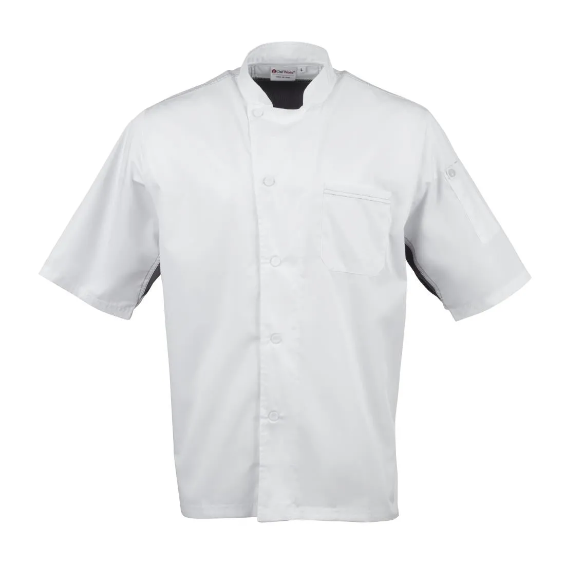 B205-M Chef Works Valais Signature Series Unisex Chefs Jacket White M