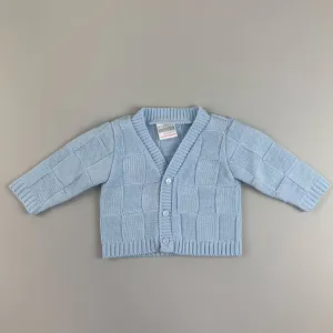 Baby Boys Knitted Design Cardigan - Blue