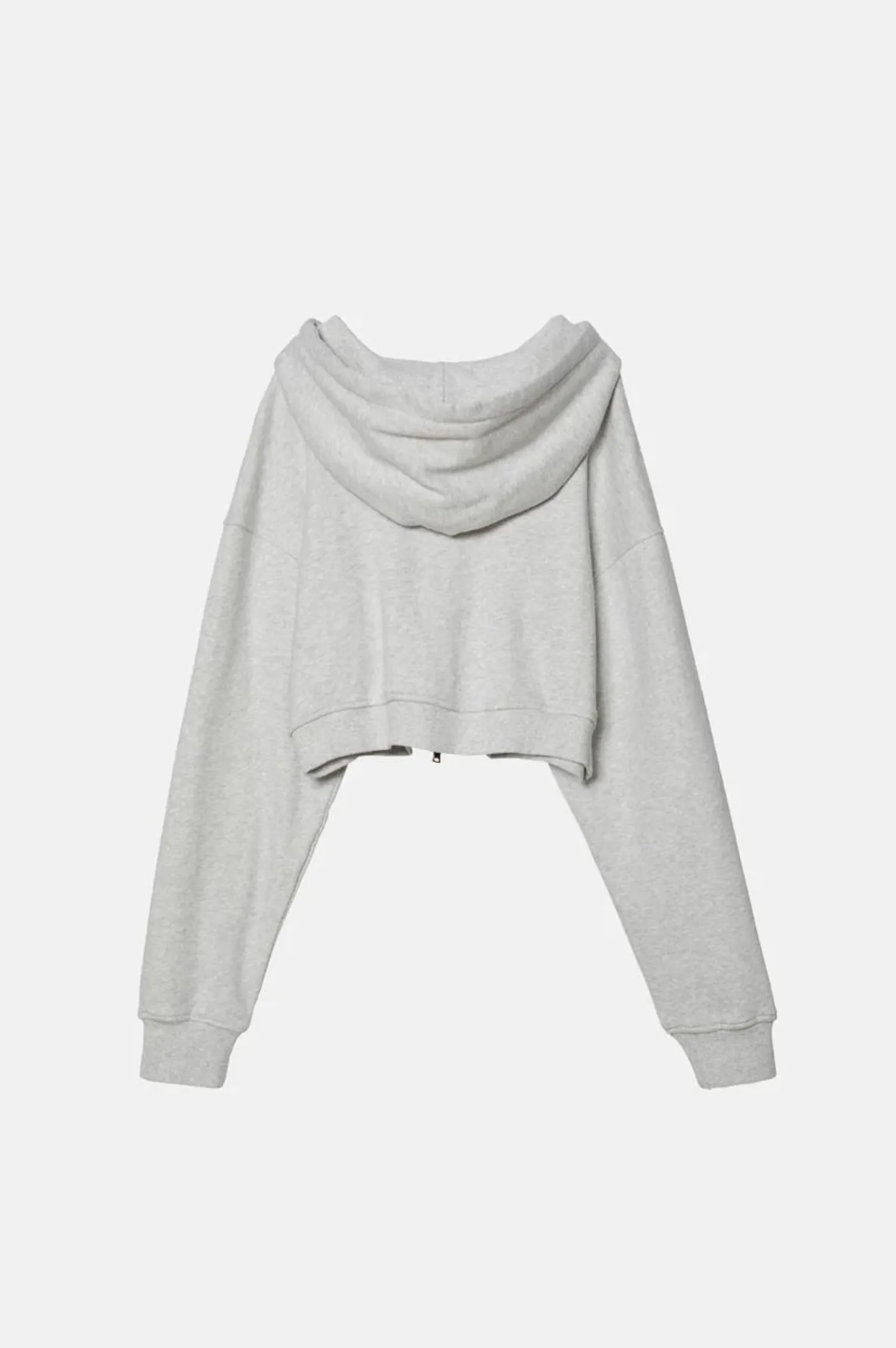 Babydoll Crop Zip Hoodie