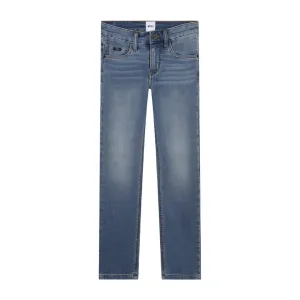 BOSS Kids Slim Fit Faded Effect Denim Jeans