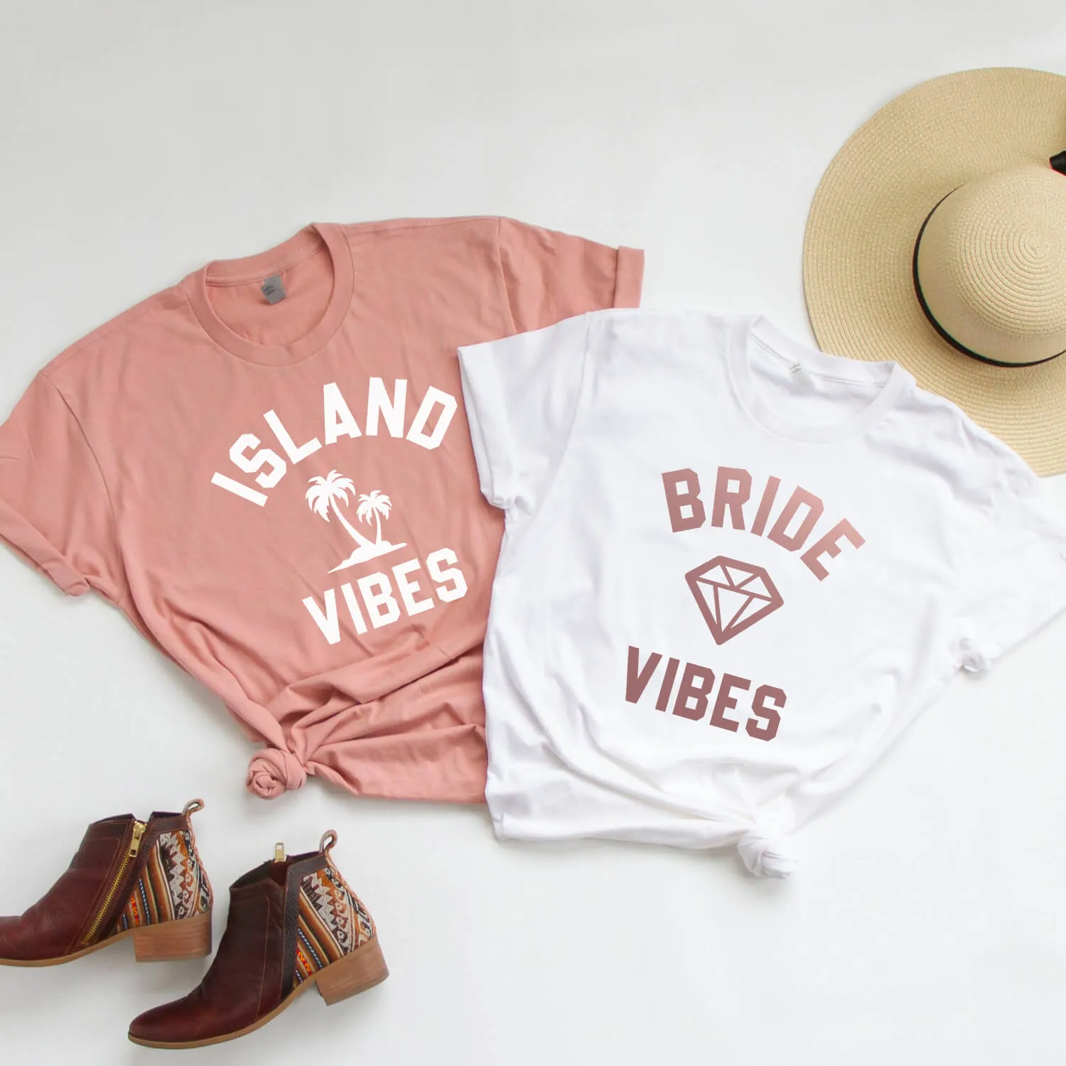 Bride Vibes, Island Vibes Bachelorette Party Tees