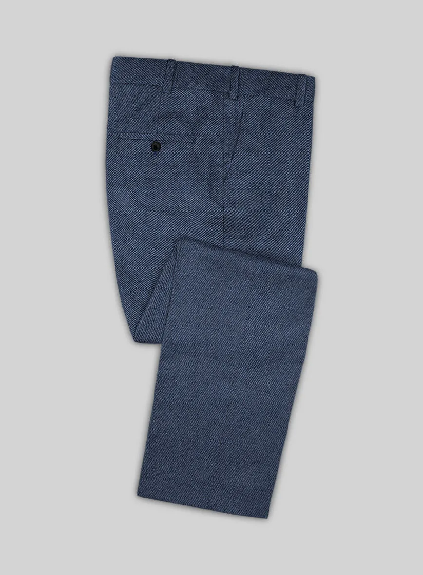 Bristol Light Navy Sharkskin Pants