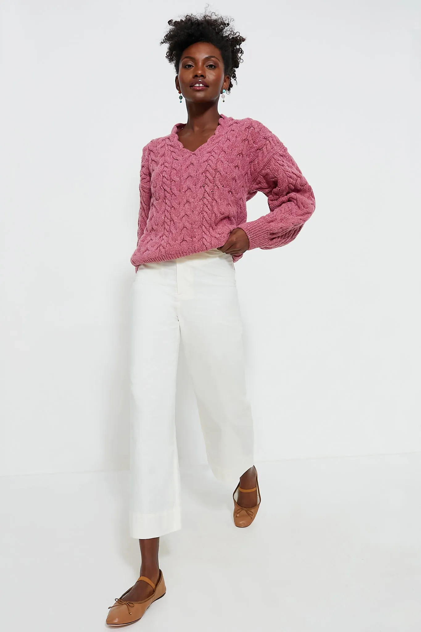 Bubblegum Hapenny Horseshoe Sweater