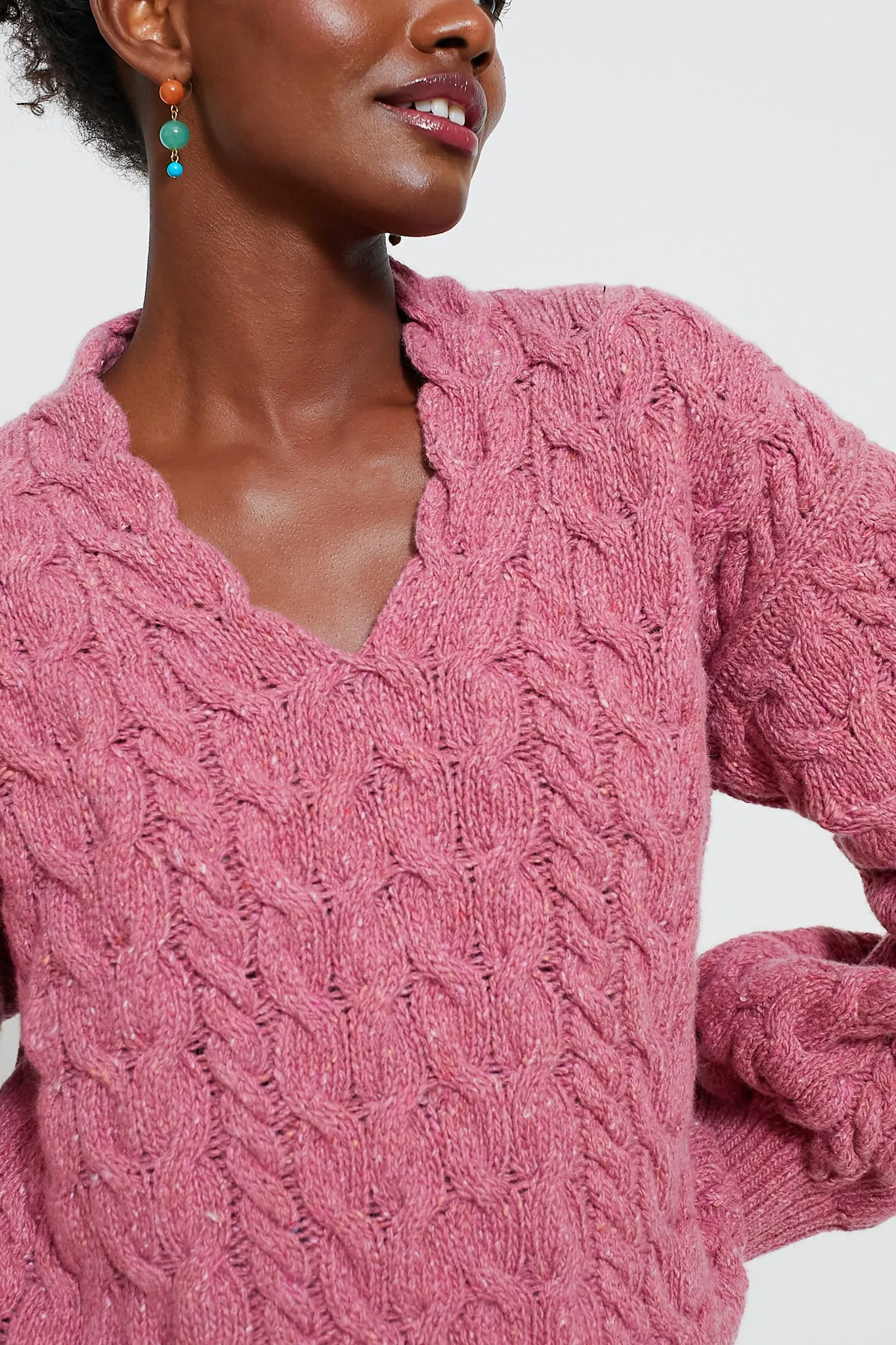 Bubblegum Hapenny Horseshoe Sweater