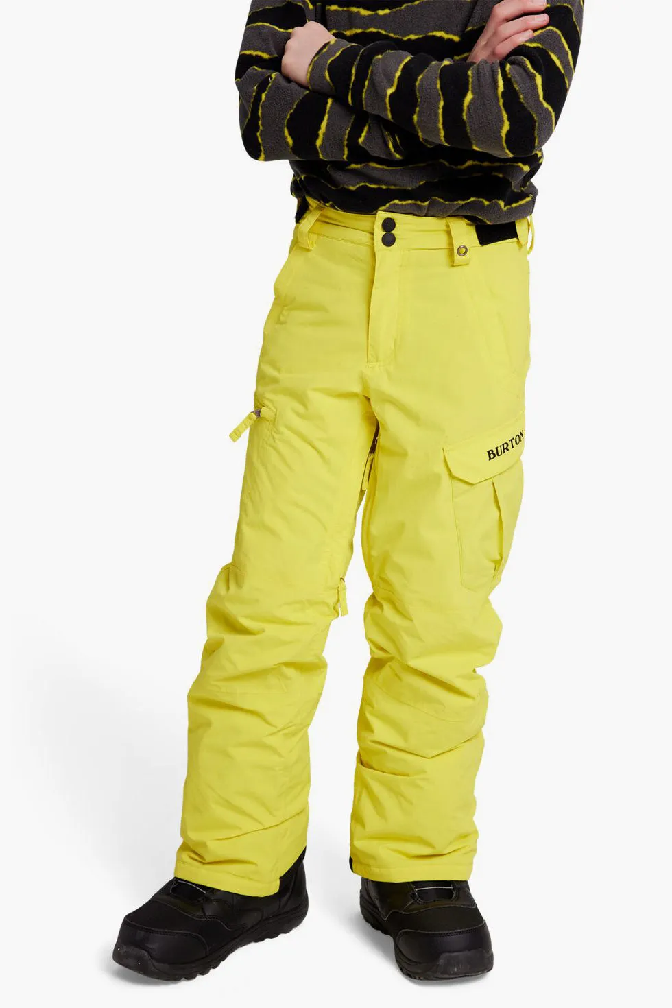 Burton Kids Exile Cargo Pant - Sulphur Yellow (Size 14/16 left)