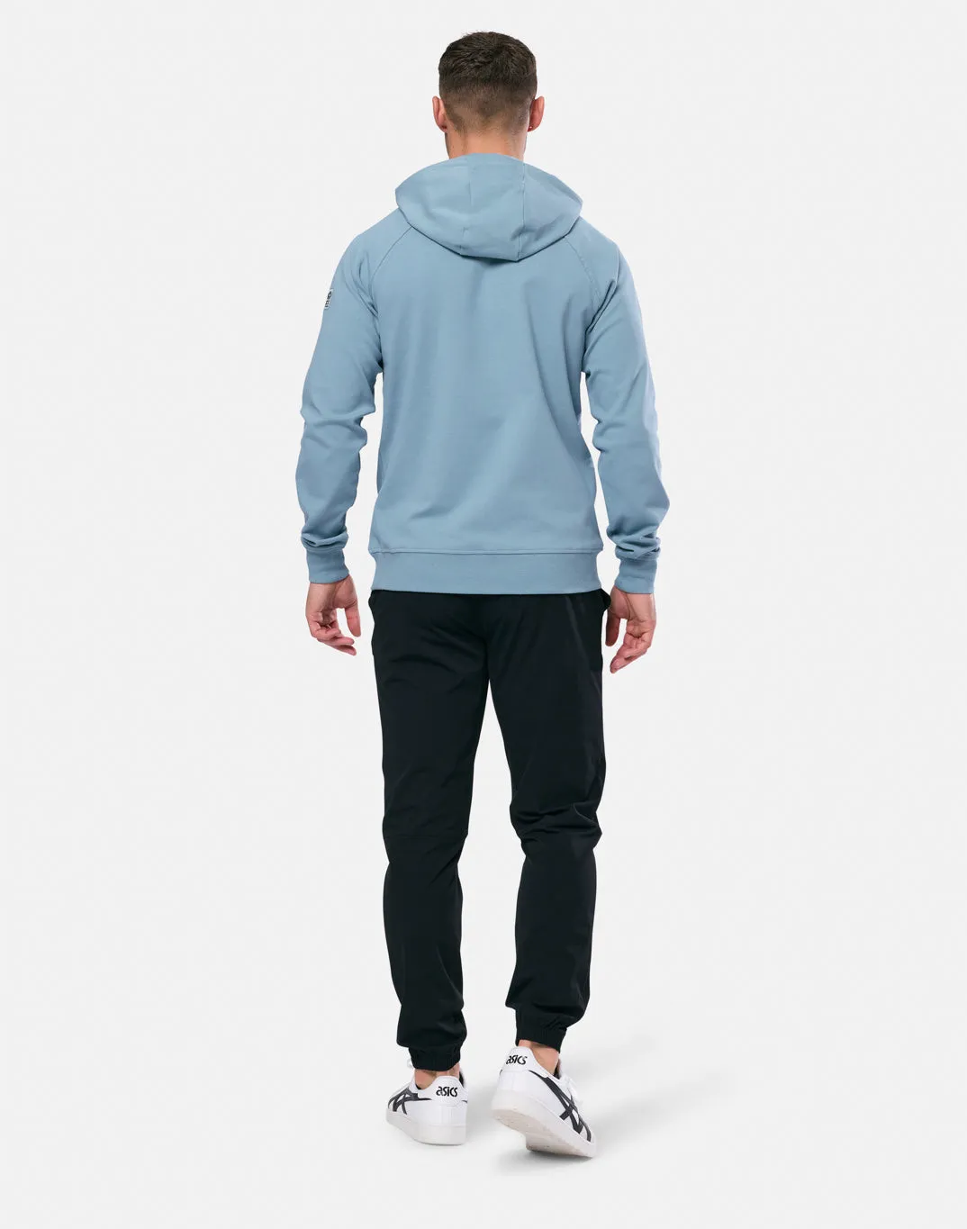 Chill Patch Hoodie in Steel Blue