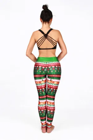 Christmas Light  Print Yoga Pants