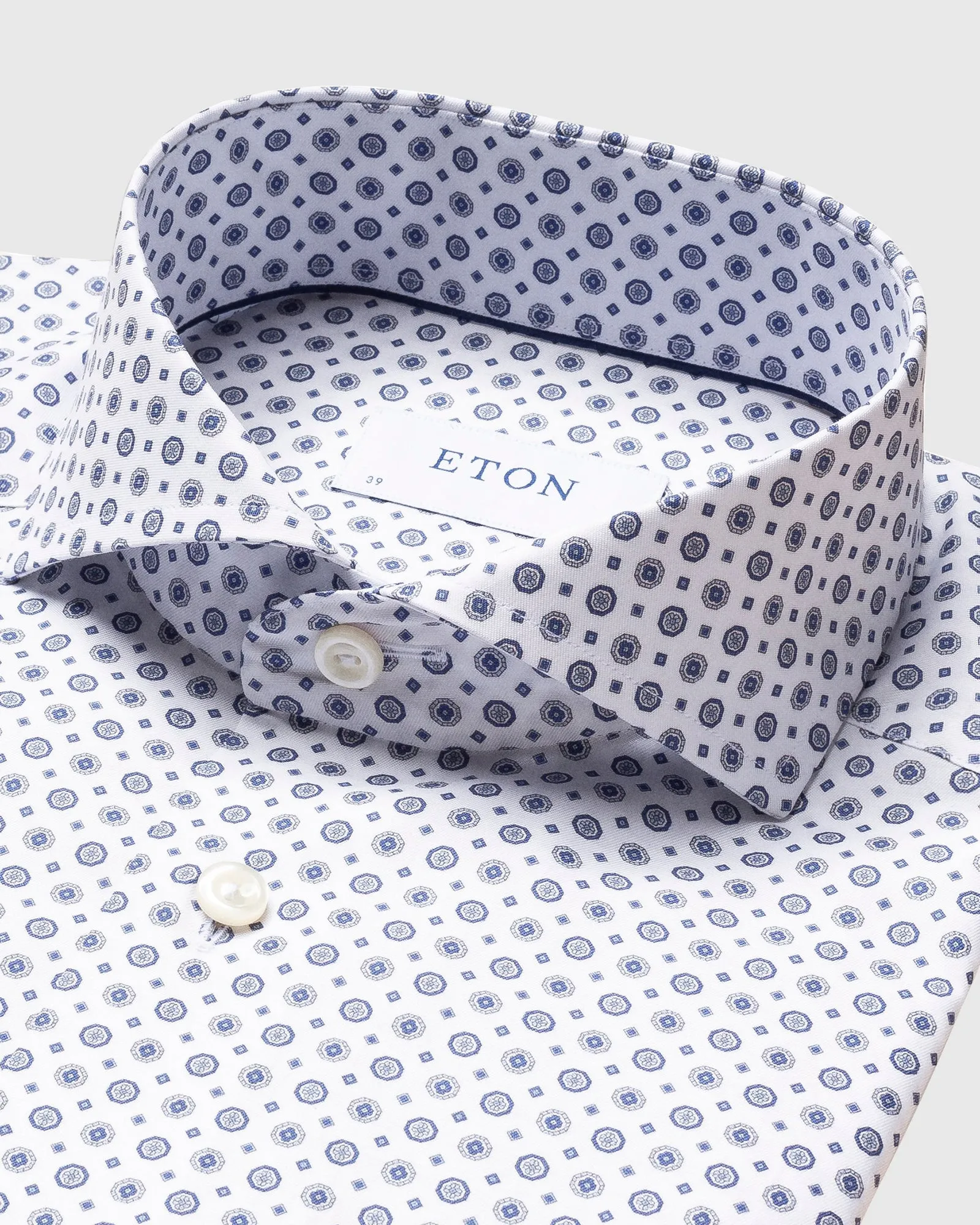 ETON 10000129125 BLUE SLIM SC SHIRT