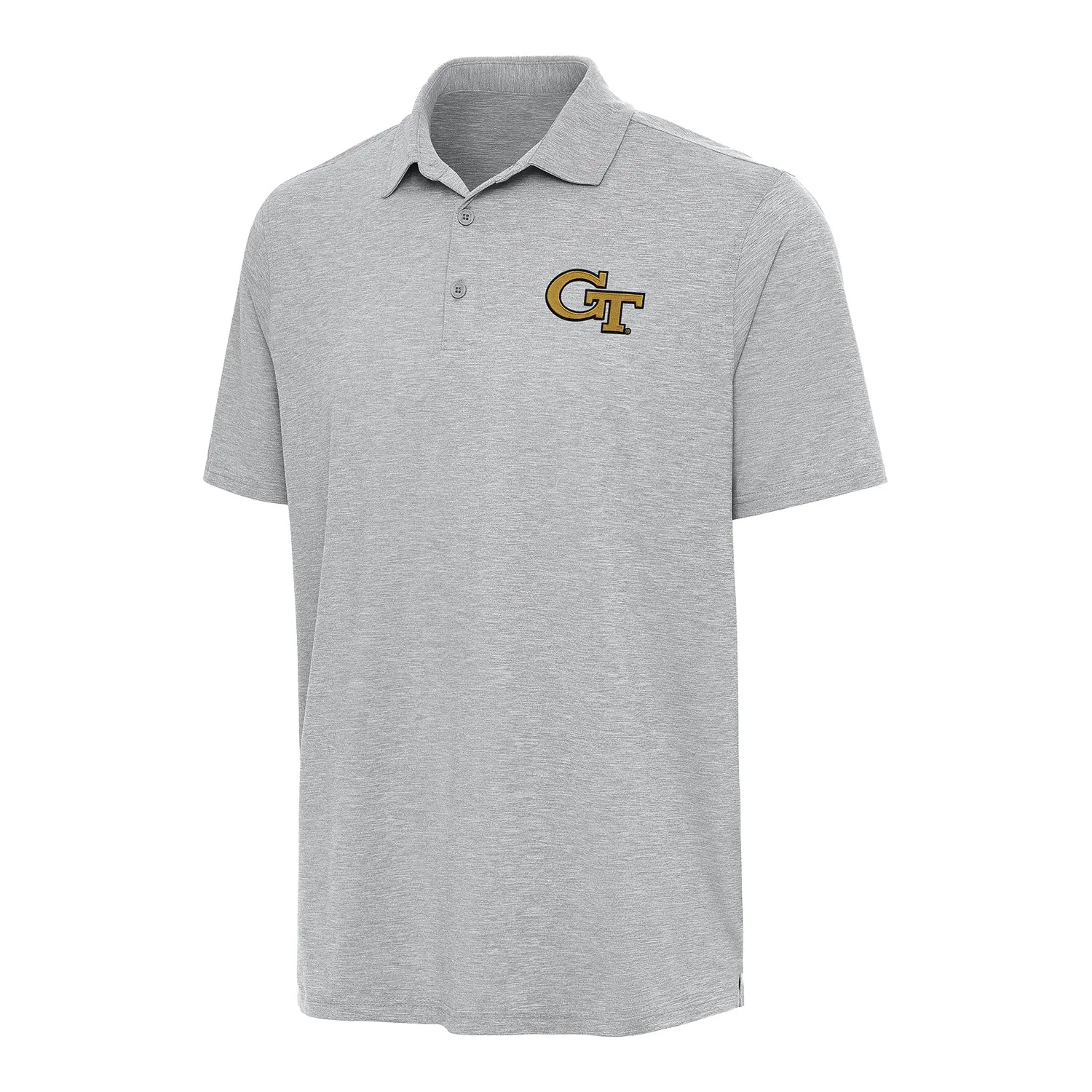 Georgia Tech Yellow Jackets Par 3 Heather Grey Polo