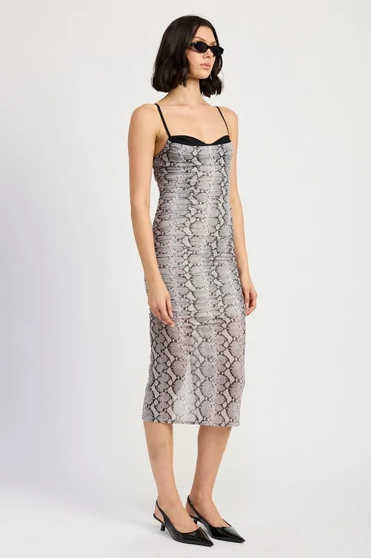 kesley RUCHED BODYCON MIDI DRESS