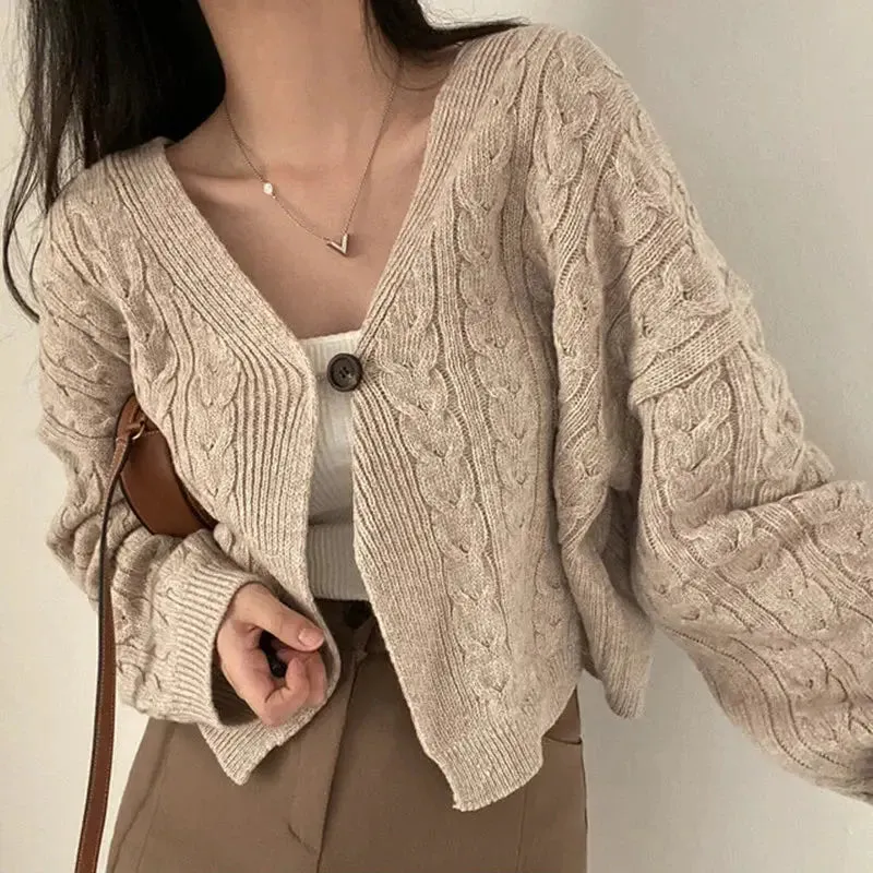 Knitted Crop Cardigan