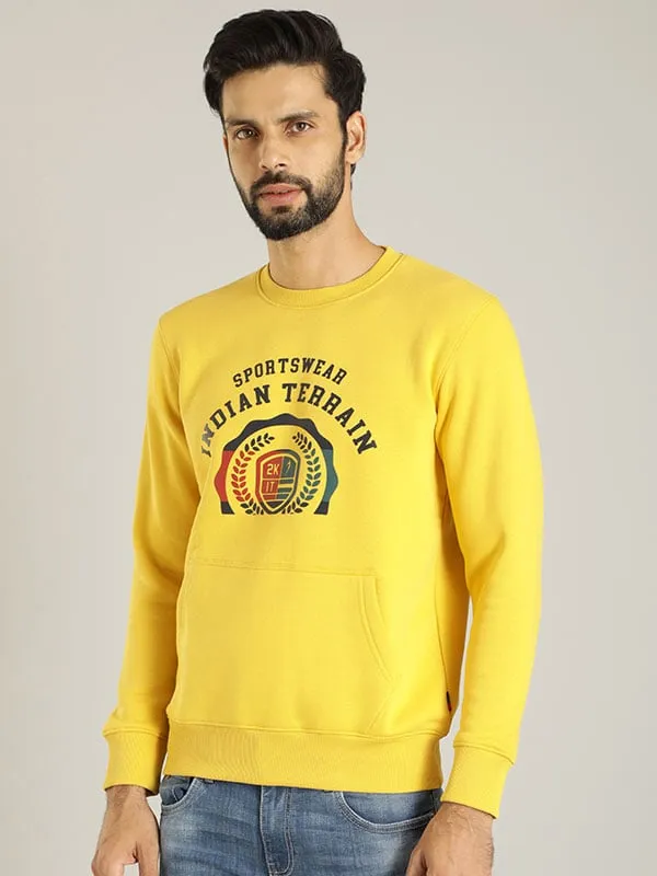 Men Full Sleeve Graphic Crew Neck Sweatshirt