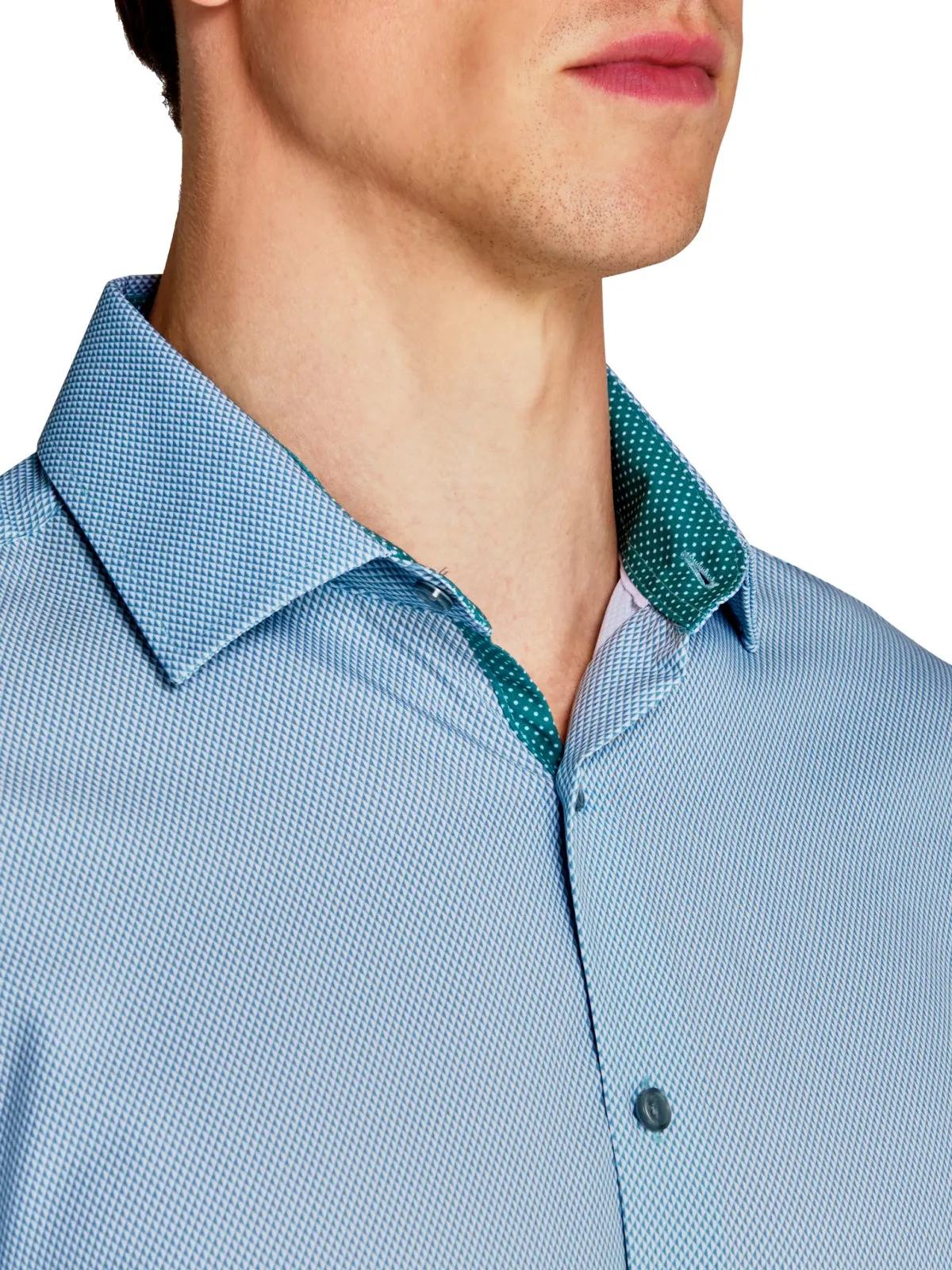 Micro Diamond Performance Dress Shirt