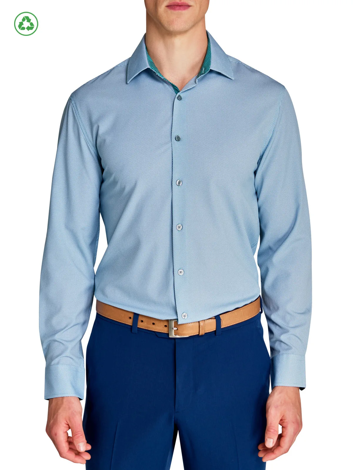 Micro Diamond Performance Dress Shirt