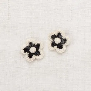 Misha & Puff - Medium Flower hair clips set - Licorice