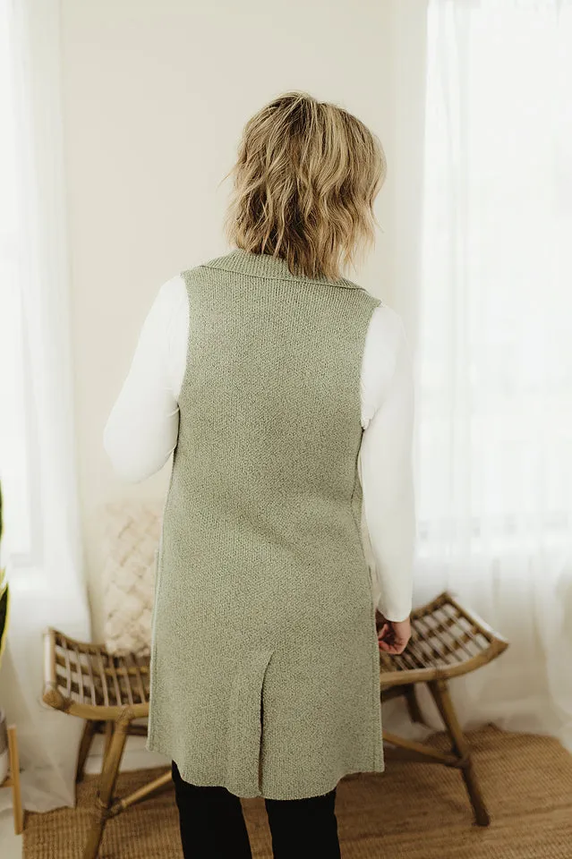 Notched Sweater Vest