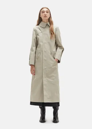 Ovular Cutout Trench Coat