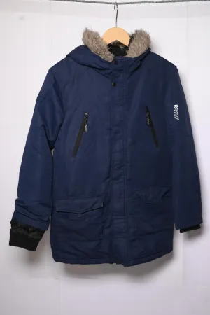 Primark Blue Men’s Puffer Jacket - Small