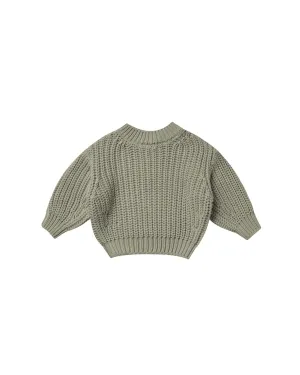 Quincy Mae Basil Chunky Knit Sweater