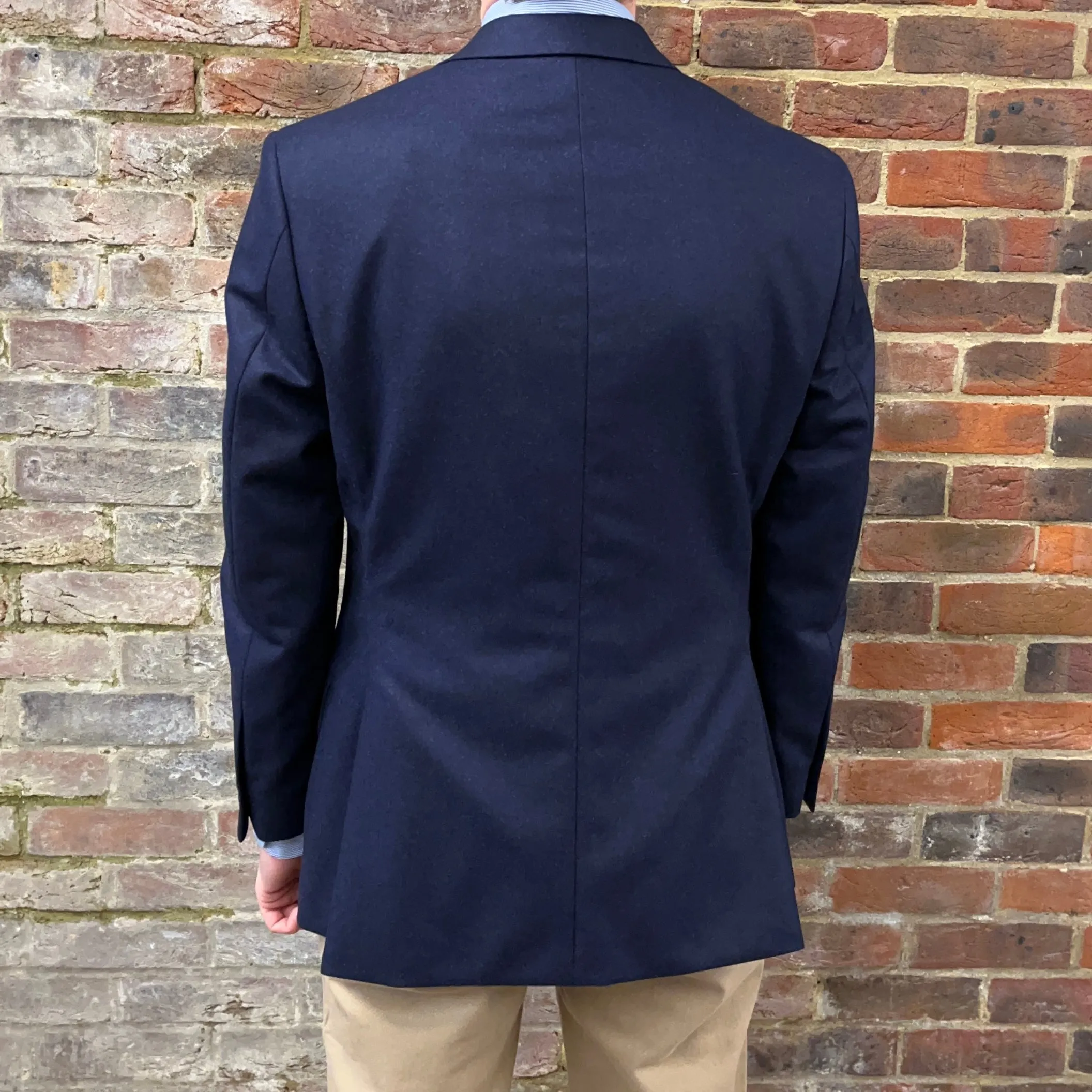 Regent Heritage - 'Navy Flannel' Blazer - Wool Flannel 340g - Draper's Italy