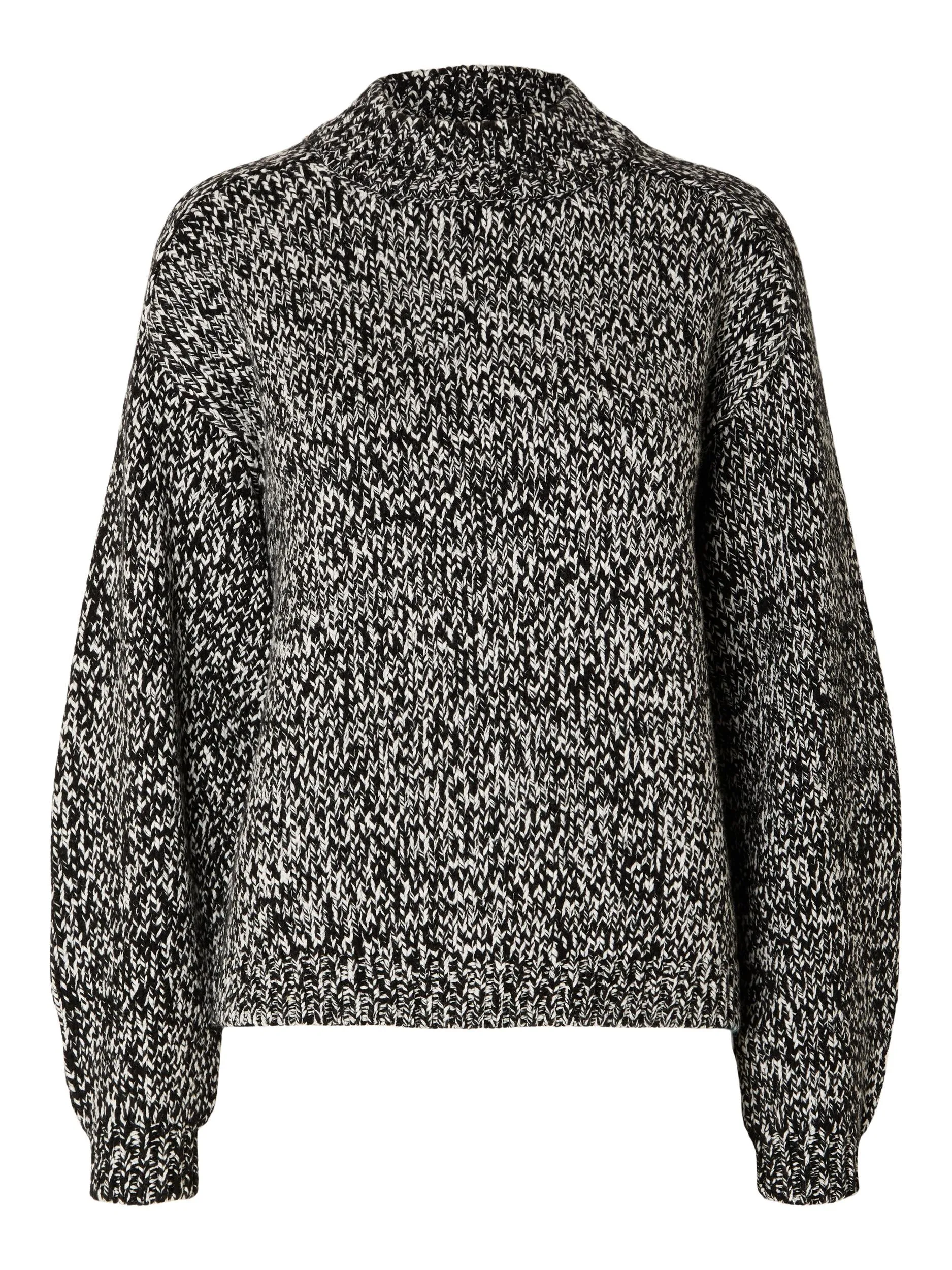 Rosalia O-Neck Knit - Black Snow White