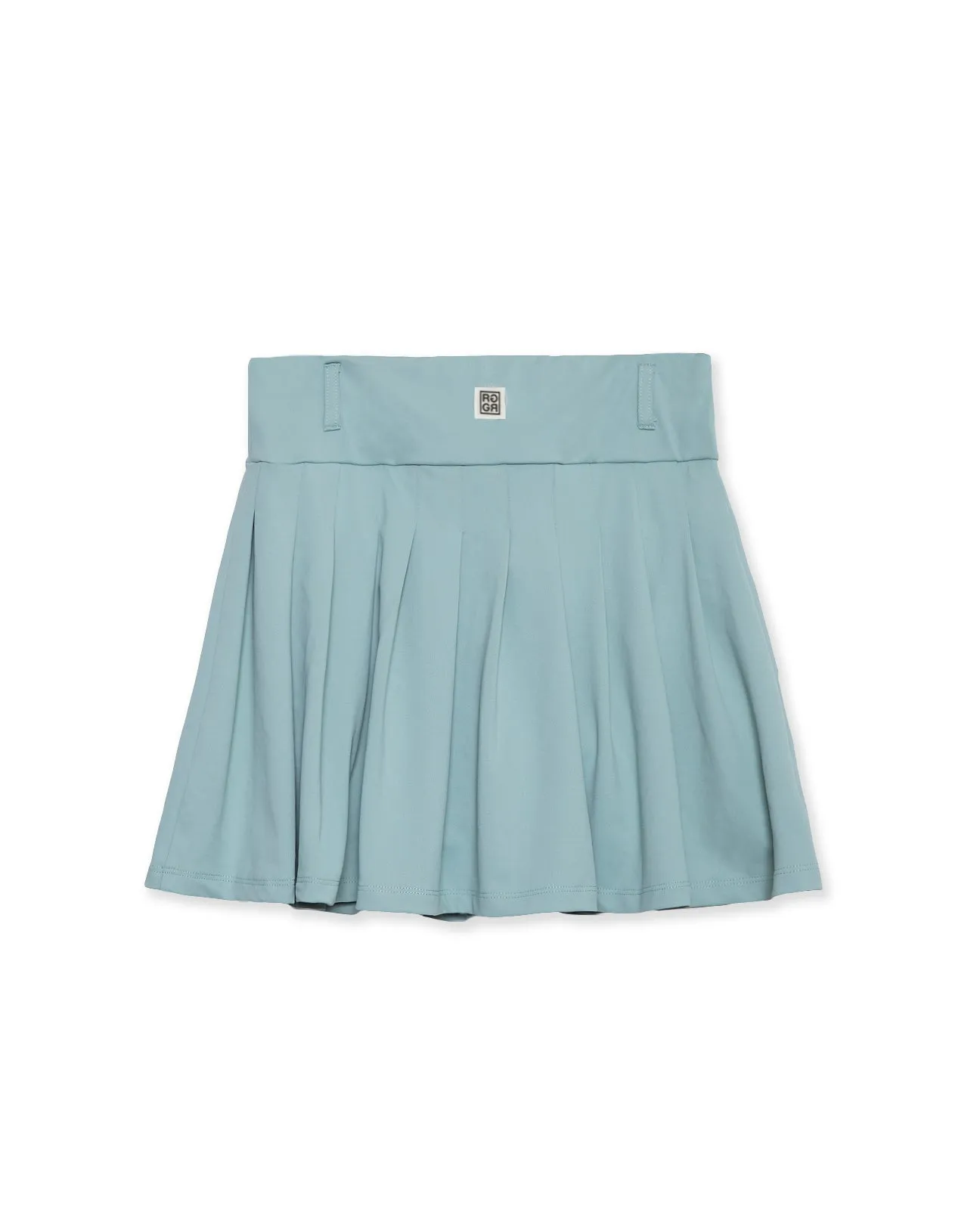 RUFFLOG CURSIVE LOGO SKIRT LIGHT GREEN