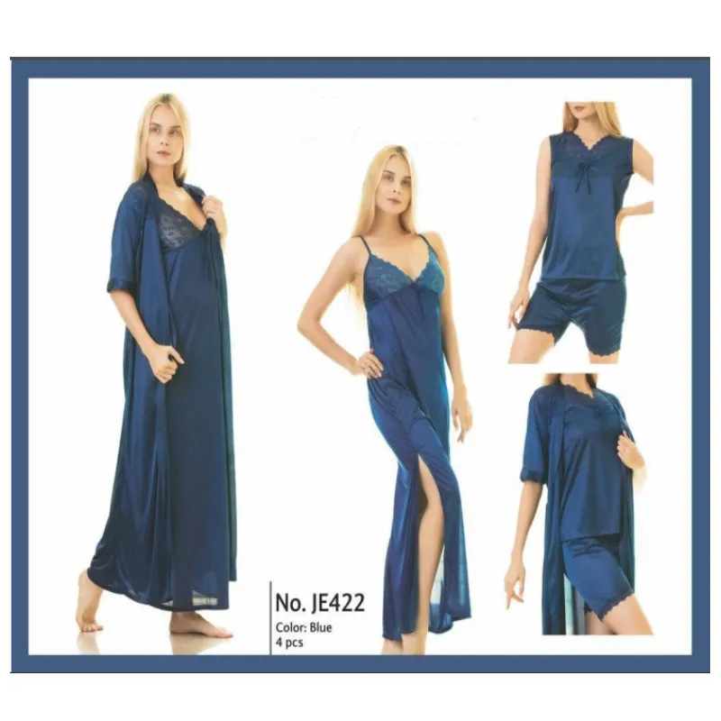 Sajiero Sandar 4PCS Long Inner & Gown Nighty