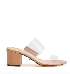 Schutz Victorie Sandal in Nude/Honey Beige