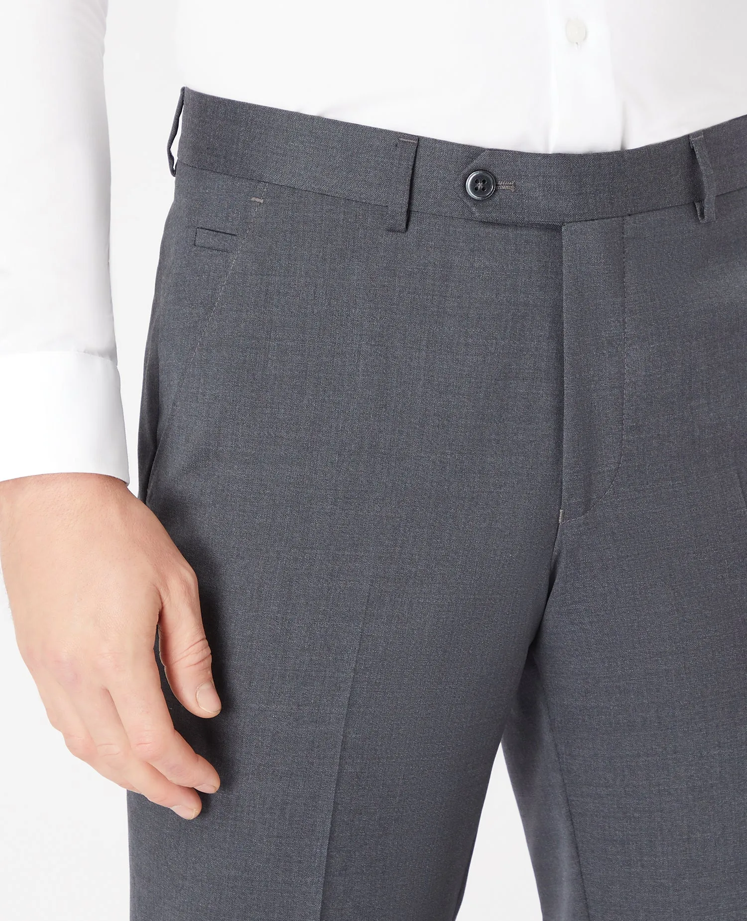 Slim Fit Wool-Blend Stretch Mix and Match Trousers