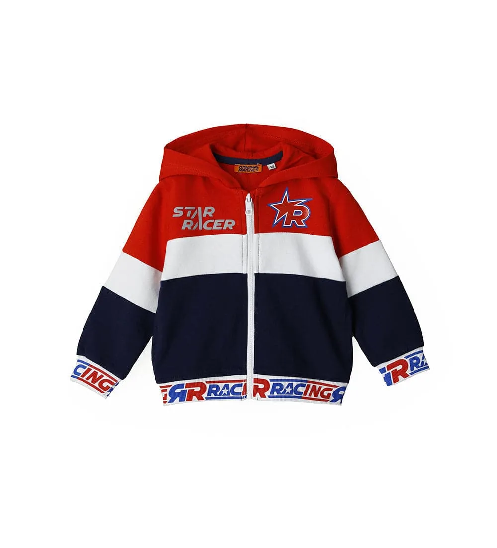 STAR RACER 100% COTTON ZIPPER HOODIE