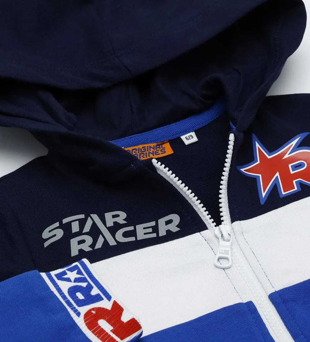 STAR RACER 100% COTTON ZIPPER HOODIE