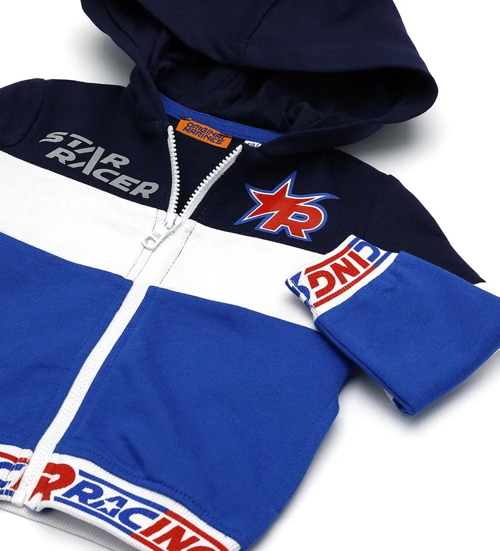 STAR RACER 100% COTTON ZIPPER HOODIE