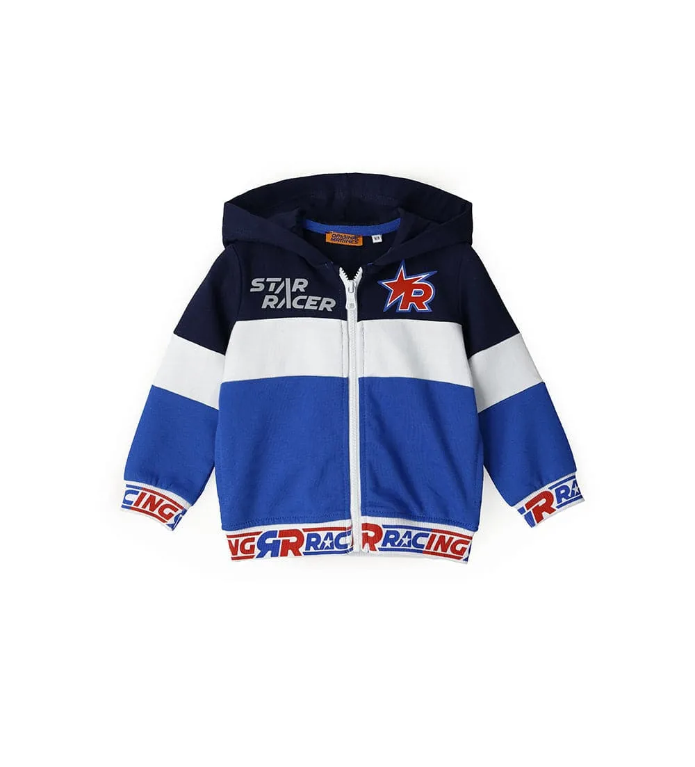 STAR RACER 100% COTTON ZIPPER HOODIE