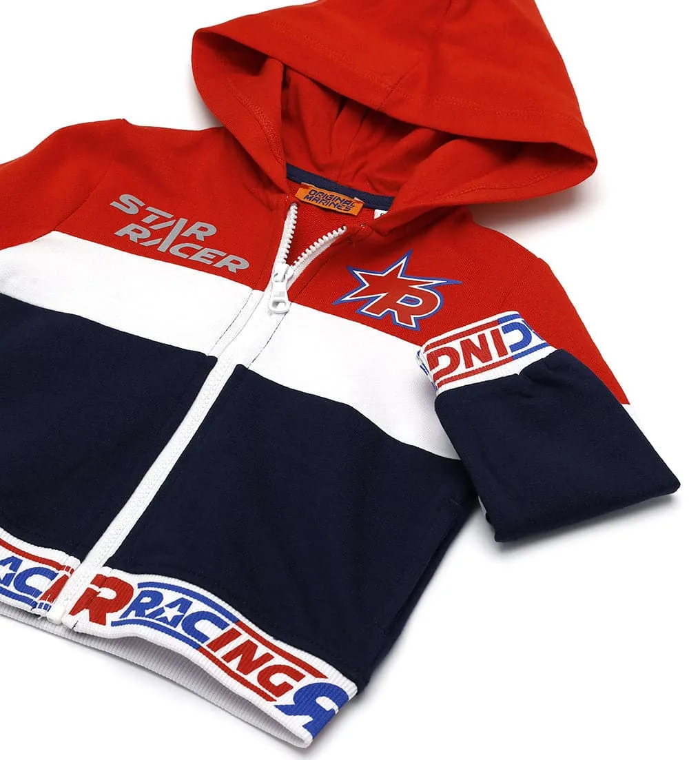 STAR RACER 100% COTTON ZIPPER HOODIE