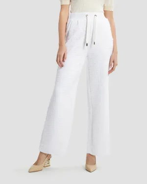 Textured Wide Leg Pants