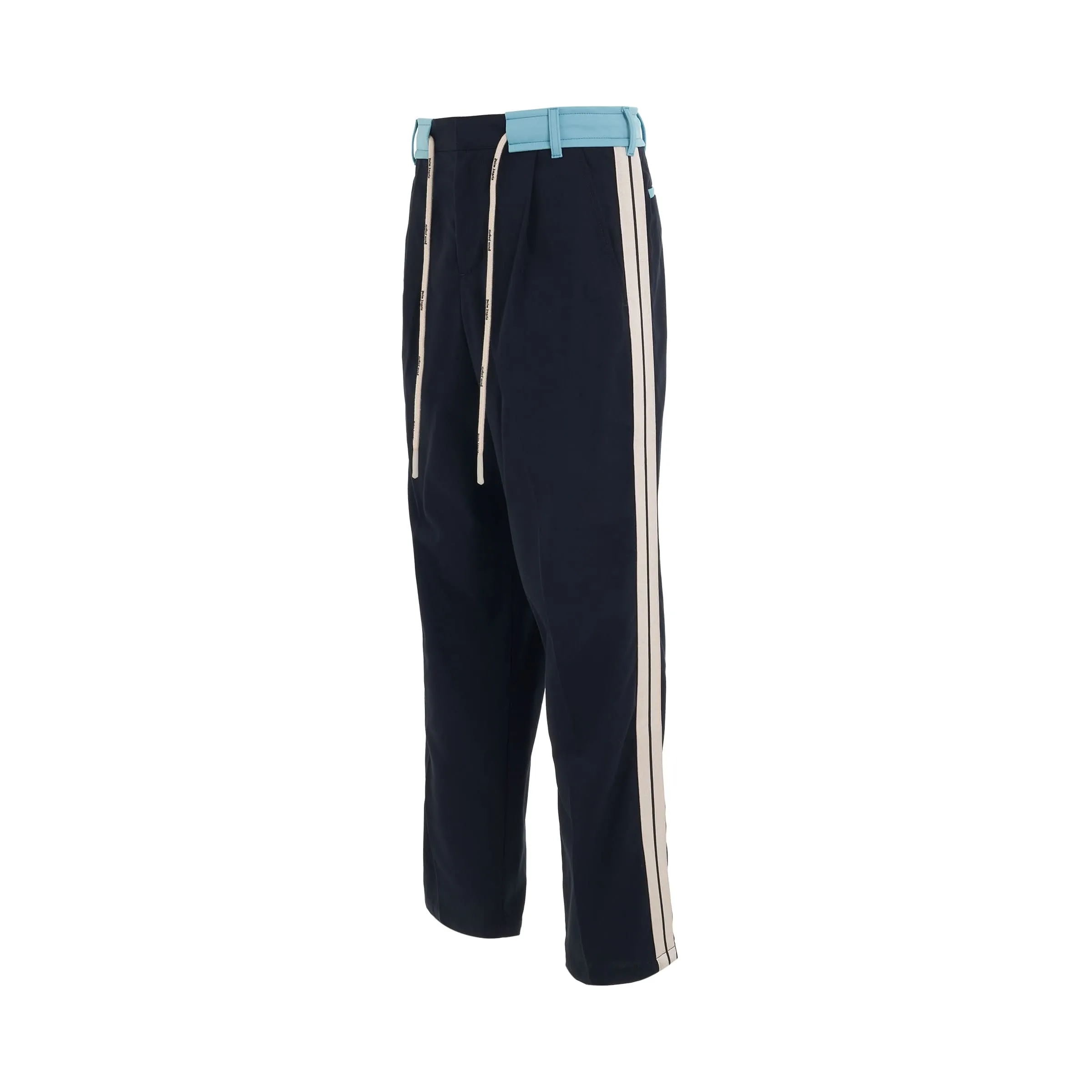 Track Belt Pants in Blue/Light