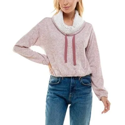 ULTRA FLIRT - Funnel-Neck Sherpa Hacci Top