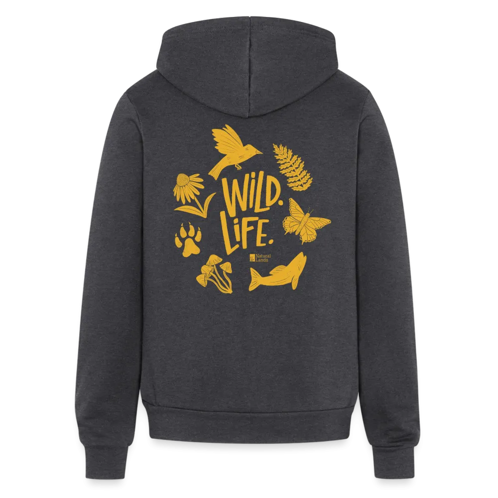 'wild. life.' unisex zip hoodie