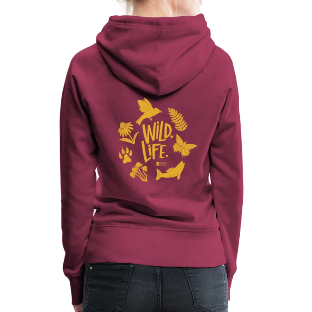 'wild. life.' women’s hoodie