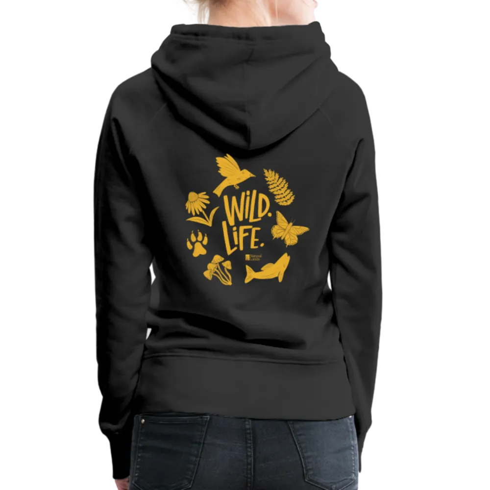 'wild. life.' women’s hoodie