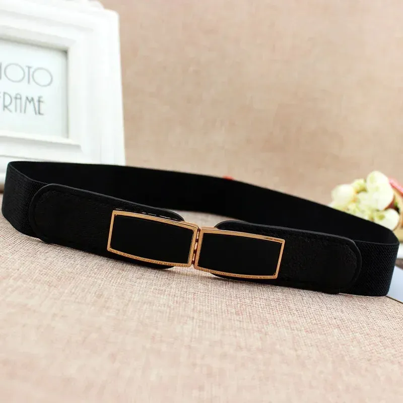 Women Skinny Belt for Dresses Ladies Fashion Elastic Belts Waist Band Cinch Waistband Suitable for The Waist of 68cm To 100cm