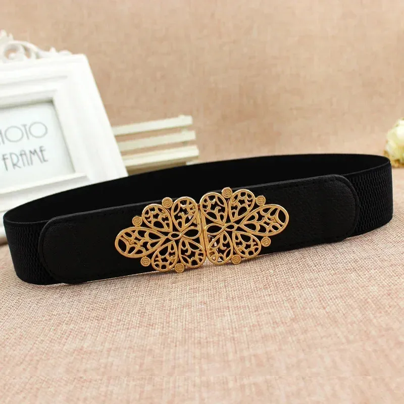 Women Skinny Belt for Dresses Ladies Fashion Elastic Belts Waist Band Cinch Waistband Suitable for The Waist of 68cm To 100cm