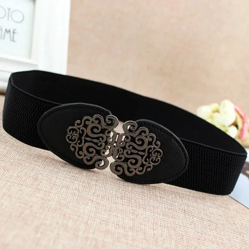 Women Skinny Belt for Dresses Ladies Fashion Elastic Belts Waist Band Cinch Waistband Suitable for The Waist of 68cm To 100cm