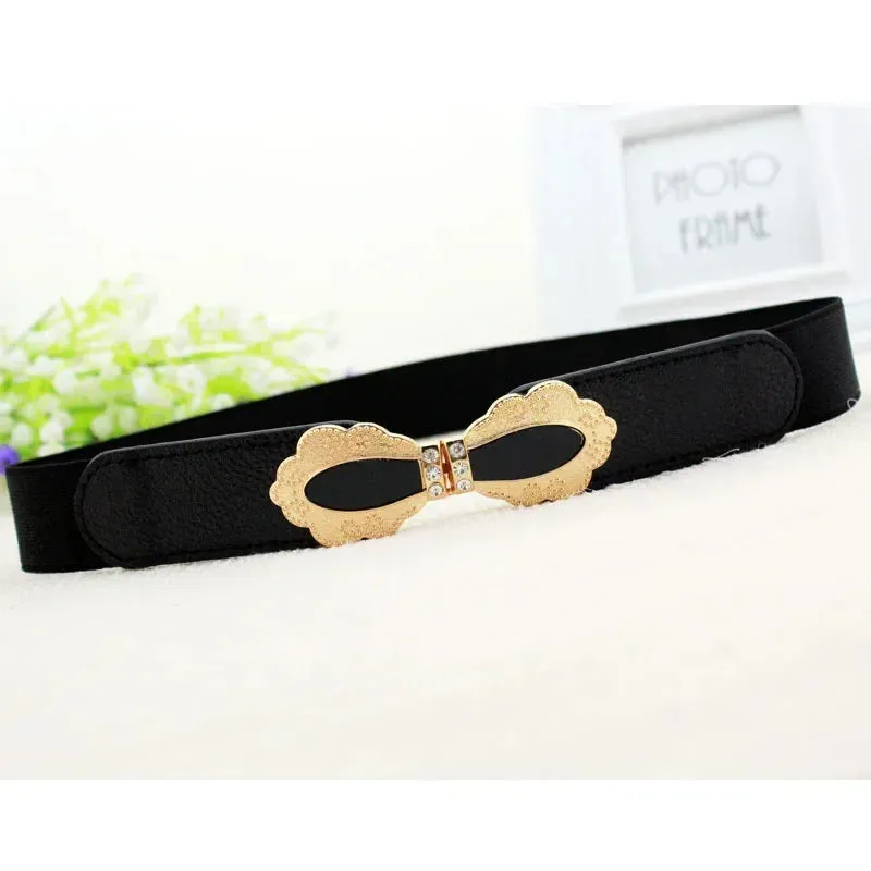 Women Skinny Belt for Dresses Ladies Fashion Elastic Belts Waist Band Cinch Waistband Suitable for The Waist of 68cm To 100cm