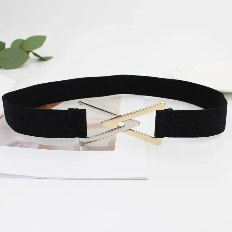 Women Skinny Belt for Dresses Ladies Fashion Elastic Belts Waist Band Cinch Waistband Suitable for The Waist of 68cm To 100cm