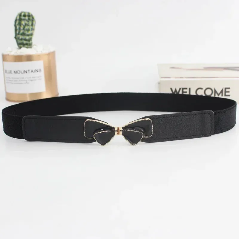 Women Skinny Belt for Dresses Ladies Fashion Elastic Belts Waist Band Cinch Waistband Suitable for The Waist of 68cm To 100cm