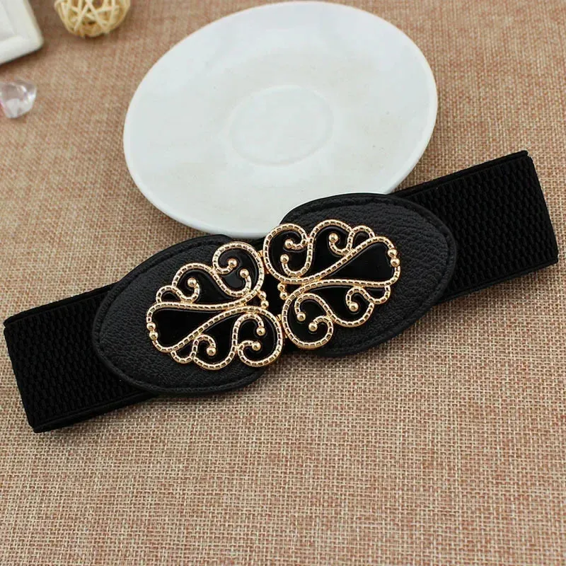 Women Skinny Belt for Dresses Ladies Fashion Elastic Belts Waist Band Cinch Waistband Suitable for The Waist of 68cm To 100cm